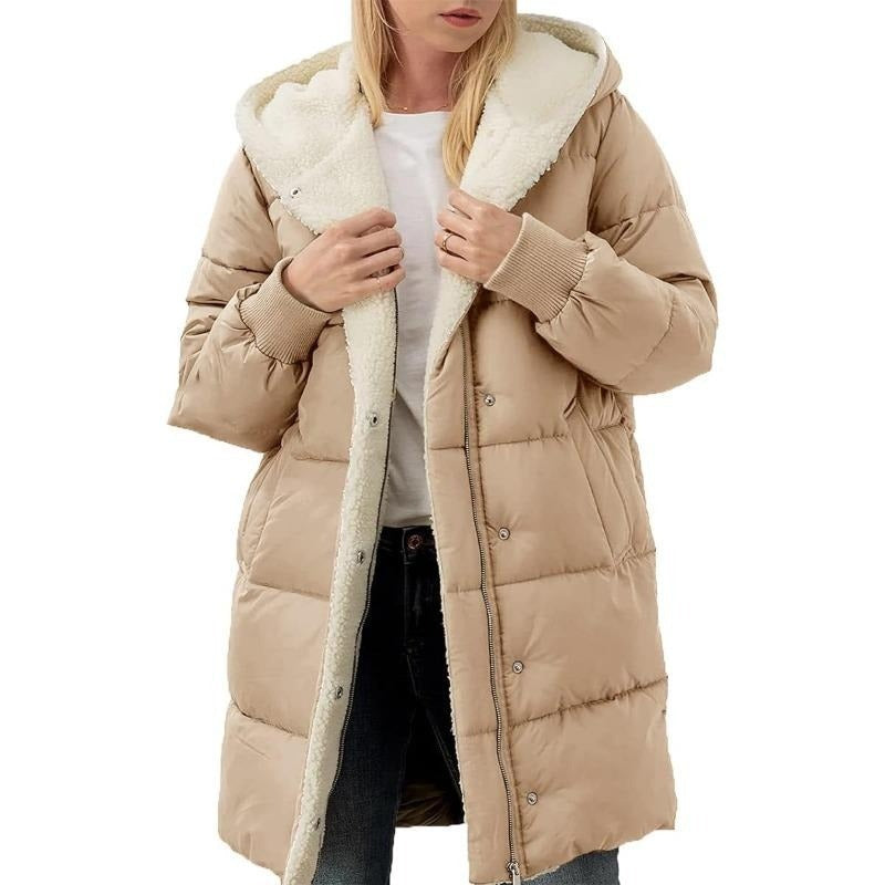 Veste d'hiver femme – Manteau en coton chaud et élégant