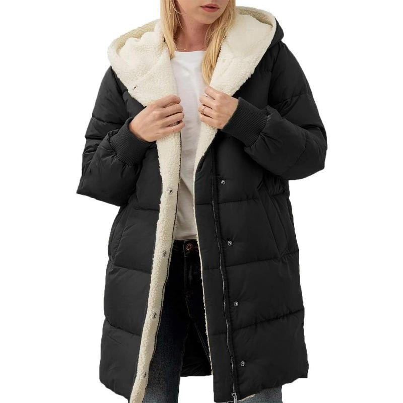 Veste d'hiver femme – Manteau en coton chaud et élégant