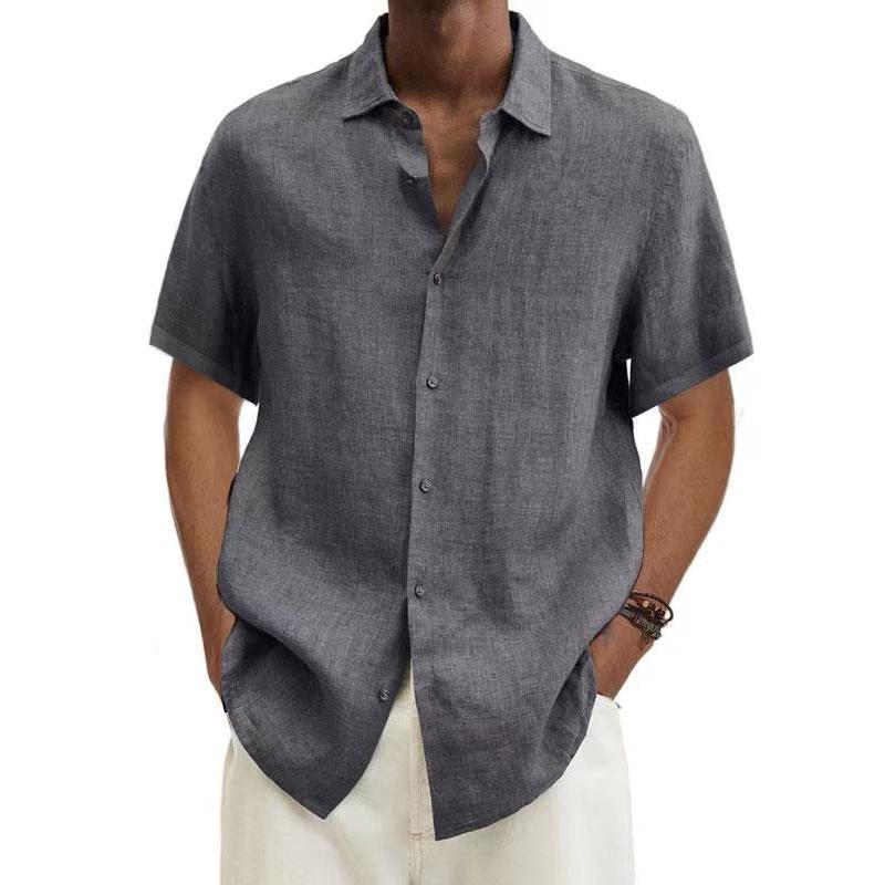 Chemise d'été homme – Chemise légère intemporelle en coton pour occasions décontractées