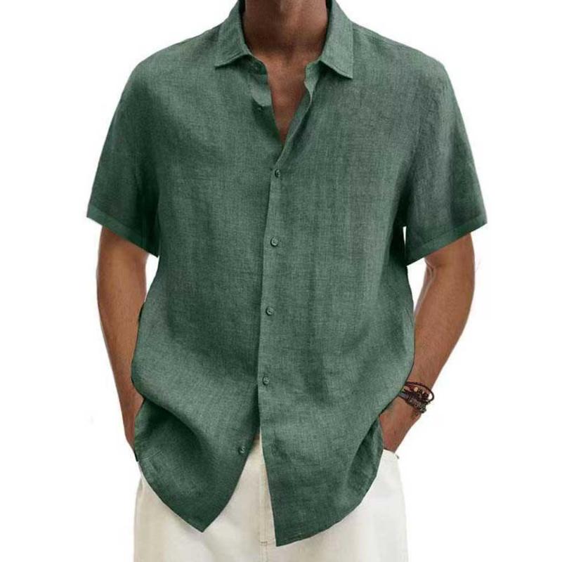 Chemise d'été homme – Chemise légère intemporelle en coton pour occasions décontractées