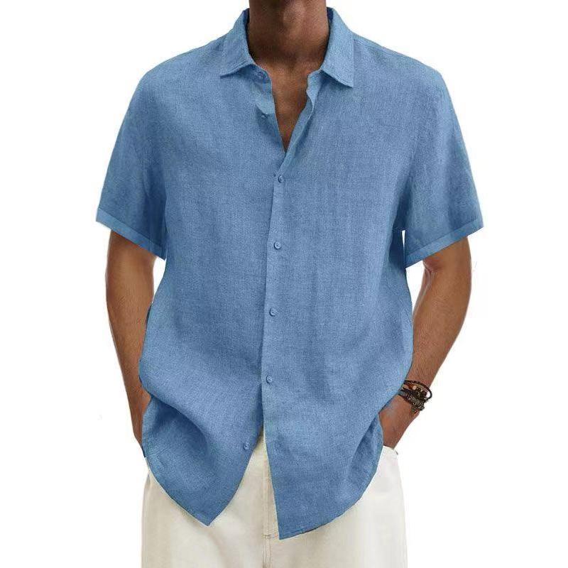 Chemise d'été homme – Chemise légère intemporelle en coton pour occasions décontractées