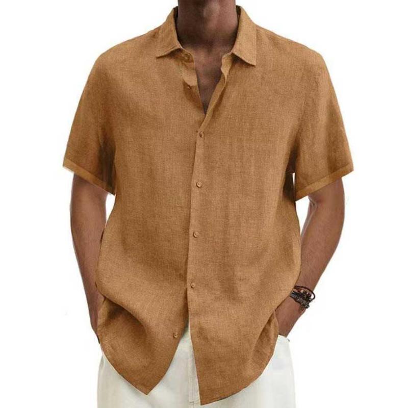 Chemise d'été homme – Chemise légère intemporelle en coton pour occasions décontractées