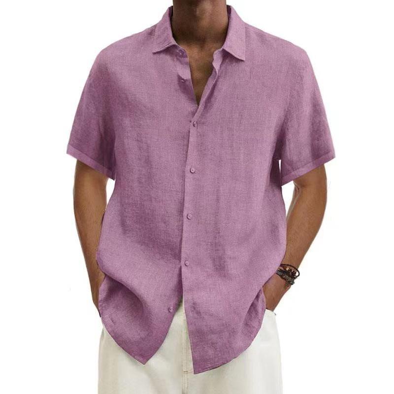 Chemise d'été homme – Chemise légère intemporelle en coton pour occasions décontractées