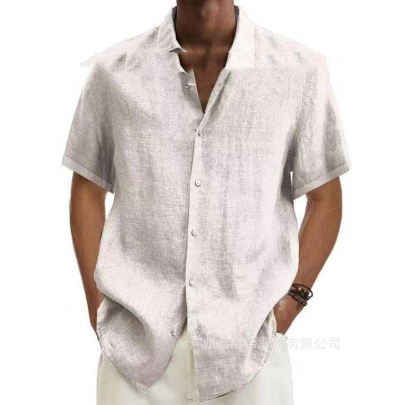 Chemise d'été homme – Chemise légère intemporelle en coton pour occasions décontractées